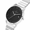 Pierre Cardin meeste analoogkvartskell CLC.6006 - 43mm roostevabast terasest korpus, must nahkrihm