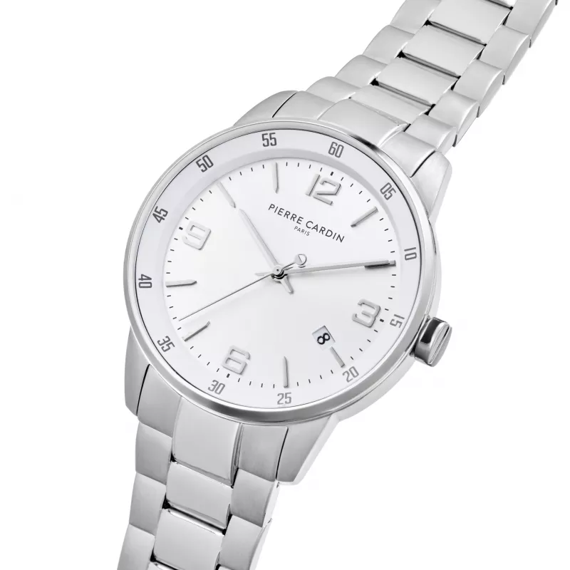 Pierre Cardin meeste analoogkvartskell CMR.0006 40mm roostevaba teras must sihverplaat nahkrihm