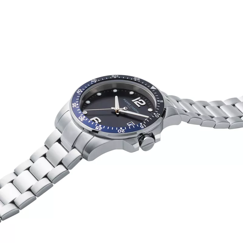 Pierre Cardin meeste analoogkvartskell CNI.0030 40mm musta numbrilauga nahkrihm