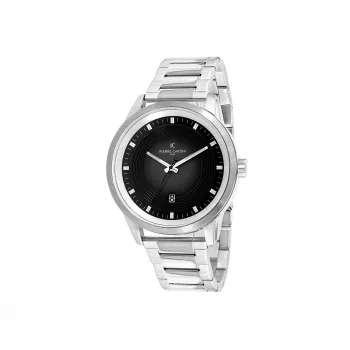 Pierre Cardin meeste kvartskell CCP.5024 - 45mm roostevabast terasest korpus, must sihverplaat, must nahkrihm
