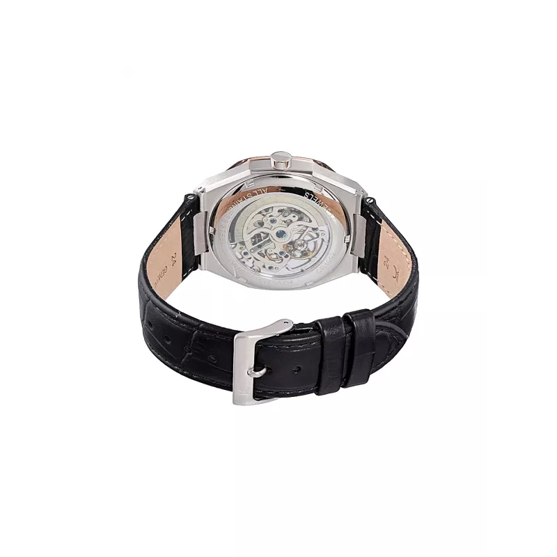 Pierre Cardin meeste kvartskell CF.1002.LB.2 42mm roostevabast terasest musta numbrilauga nahkrihm