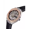 Pierre Cardin meeste kvartskell CF.1002.LB.2 42mm roostevabast terasest musta numbrilauga nahkrihm