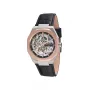 Pierre Cardin meeste kvartskell CF.1002.LB.2 42mm roostevabast terasest musta numbrilauga nahkrihm
