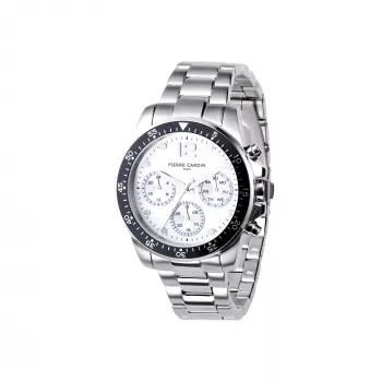 Pierre Cardin meeste kvarts-analoogkell CNI.0012 40mm roostevabast terasest korpus musta nahast rihmaga