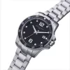 Pierre Cardin meeste kvartskell analoog CNI.0026 40mm roostevabast terasest korpus musta nahast rihm
