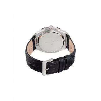 Pierre Cardin meeste käekell CF.1000.LB.1 42mm roostevabast terasest kvarts-analoog musta numbrilaua ja nahkrihmaga