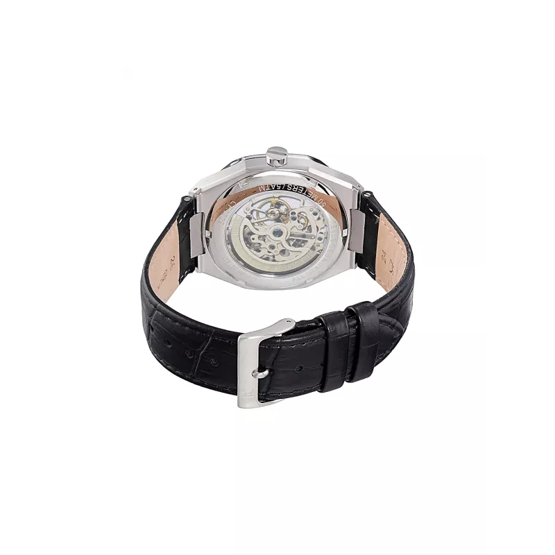Pierre Cardin meeste käekell CF.1002.LB.4 42mm roostevabast terasest kvarts-analoog musta numbrilaua ja nahkrihmaga