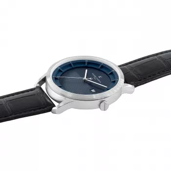 Pierre Cardin meeste käekell CLC.6004 43mm roostevaba teras nahk must sihverplaat