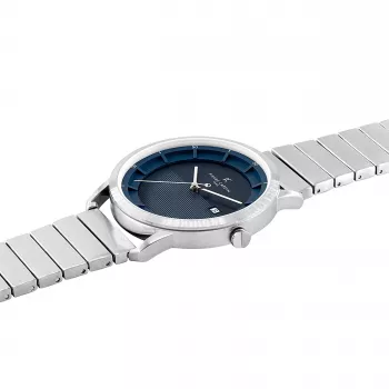 Pierre Cardin meeste käekell CLC.6005 43mm roostevabast terasest kvartsanaloog musta numbrilaud ja nahkrihm