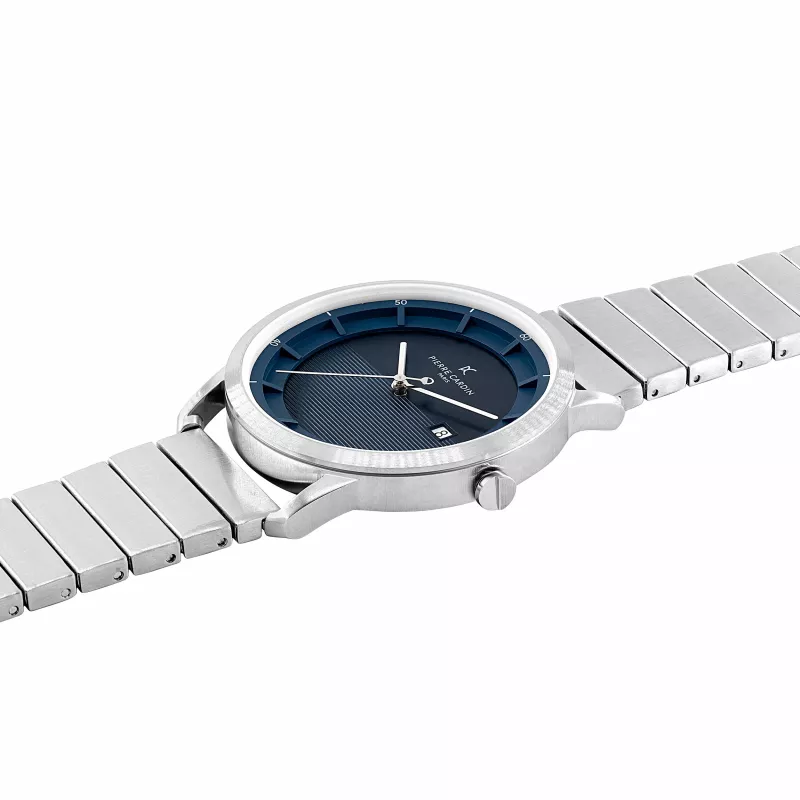 Pierre Cardin meeste käekell CLC.6005 43mm roostevabast terasest kvartsanaloog musta numbrilaud ja nahkrihm