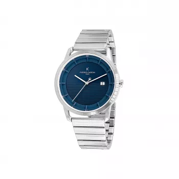 Pierre Cardin meeste käekell CLC.6005 43mm roostevabast terasest kvartsanaloog musta numbrilaud ja nahkrihm