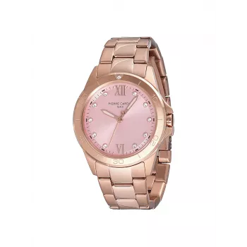 Pierre Cardin naiste CF.1009.MR.1 kvarts-analoogkell 34mm roosakuldne roostevaba teras