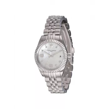 Pierre Cardin Naiste kvartskell CF.1012.MS 28mm roostevabast terasest korpus musta nahkrihmaga