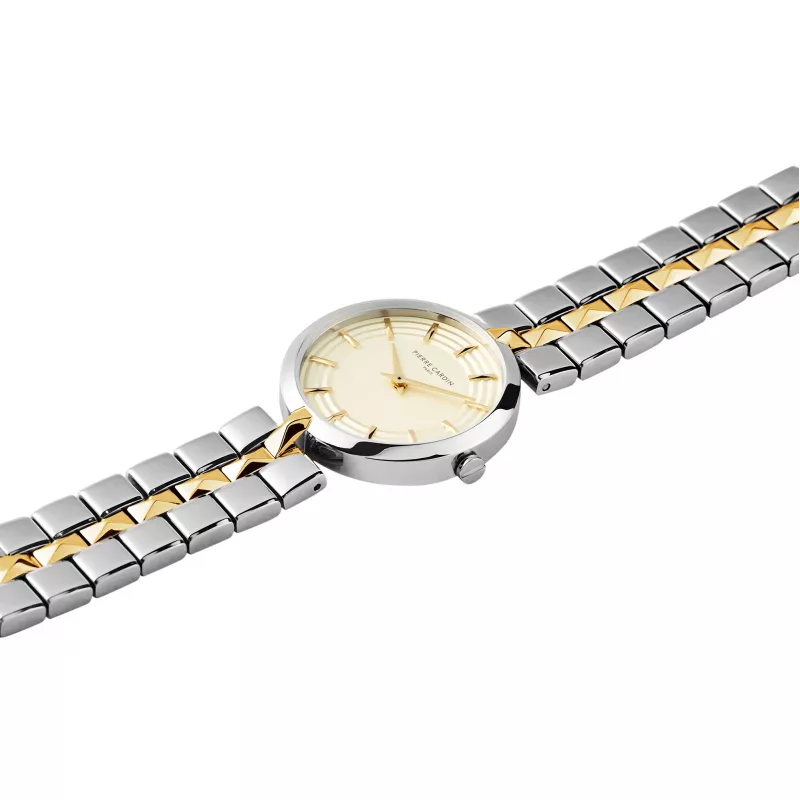Pierre Cardin Naiste kvartskell CF.0707.SU.G 32mm hõbedane roostevabast terasest Milani käevõru