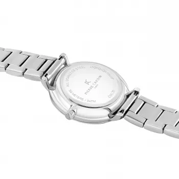 Pierre Cardin naiste käekell CBC.5006 32mm roostevabast terasest kvarts-analoog valge sihverplaadiga must nahk
