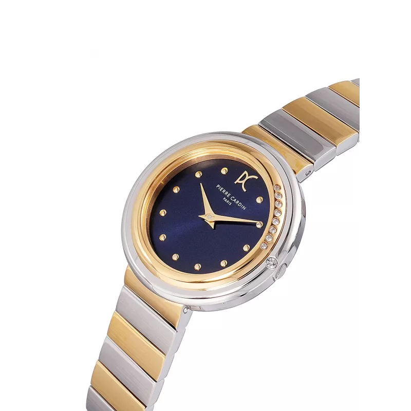 Pierre Cardin naiste käekell CF.1010.MU 32mm kvarts-analoog hõbedase numbrilaua ja pruuni nahkrihmaga