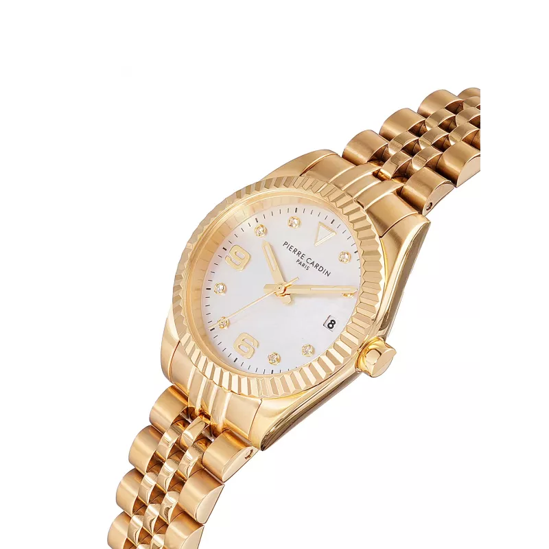 Pierre Cardin naiste kell CF.1012.MG 28mm roosakuldne roostevaba terasest võrk