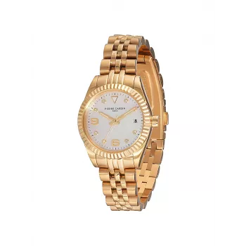 Pierre Cardin naiste kell CF.1012.MG 28mm roosakuldne roostevaba terasest võrk