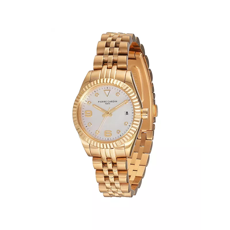 Pierre Cardin naiste kell CF.1012.MG 28mm roosakuldne roostevaba terasest võrk