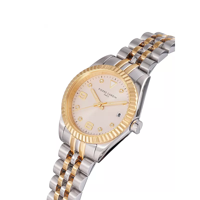 Pierre Cardin naiste käekell CF.1012.MU.4 28mm roostevabast terasest võrkrandiga hõbedane sihverplaat