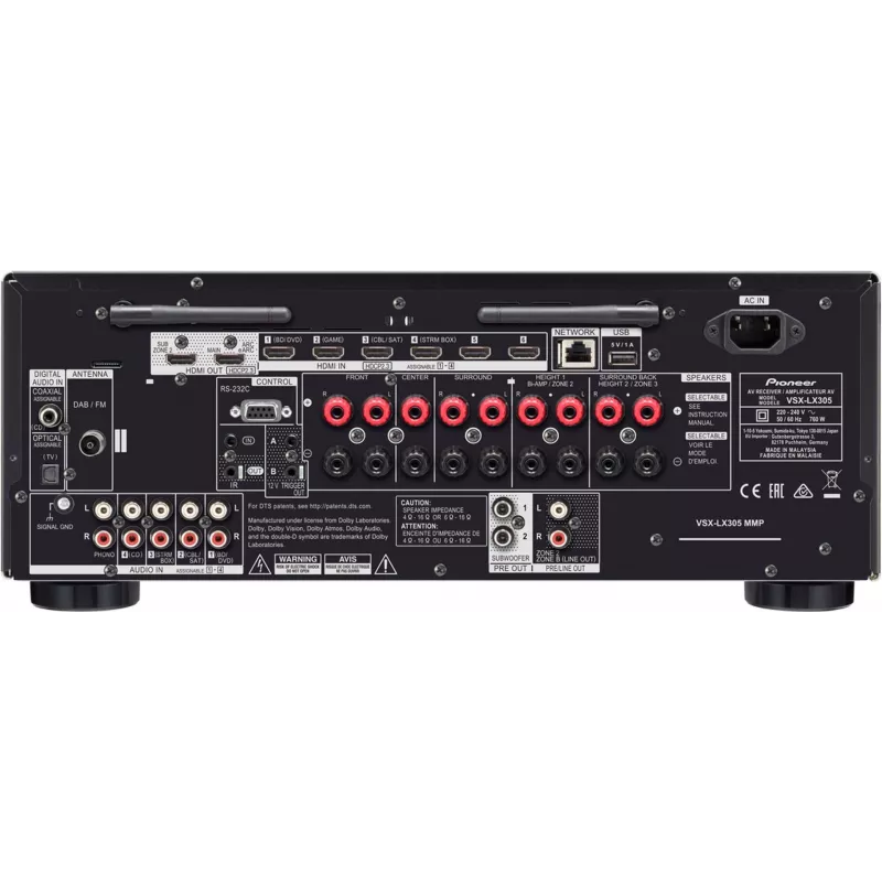 Pioneer VSX-LX305 AV Receiver Silver