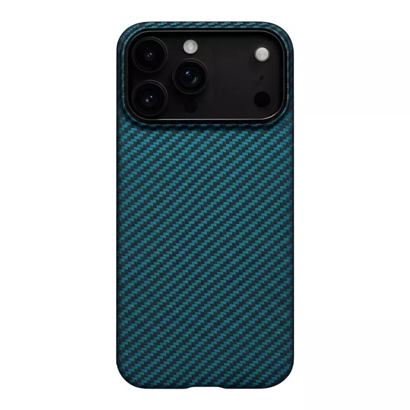 PITAKA Ultra-Slim MagSafe Case for iPhone 17 Pro Black/Blue Twill