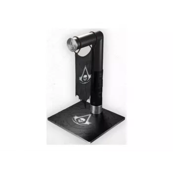PIXMINDS LEXIP BLACK FLAG RESYNCED TATOO HEADSET STAND - RGB LED, 2-Port USB Hub, 3.5mm Audio, Black
