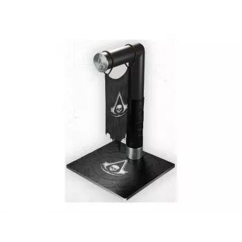 PIXMINDS LEXIP BLACK FLAG RESYNCED TATOO HEADSET STAND - RGB LED, 2-Port USB Hub, 3.5mm Audio, Black