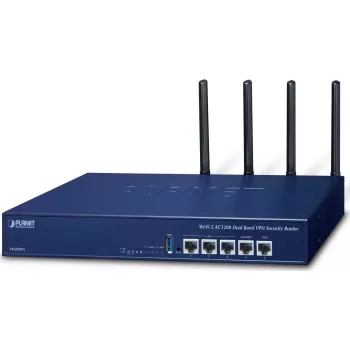 PLANET VR-300W5 Enterprise Wi-Fi 5 AC1200 kaheribaline VPN turvaruuter SD-WAN, tulemüüri, VLAN, QoS, HA ja AP kontrolleriga