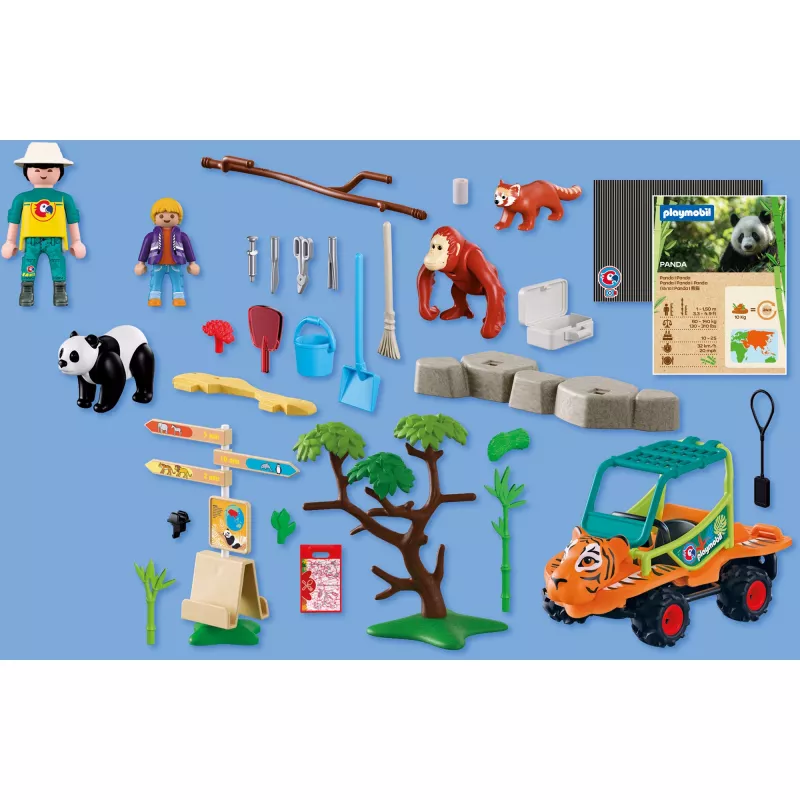 PLAYMOBIL 72072 Animals & Friends Zoo Animal Care Vehicle