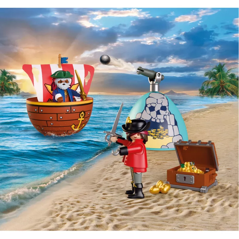 PLAYMOBIL 72100 Surprise Egg Pirates Toy Figure Set