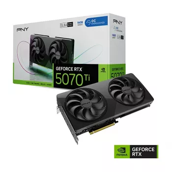 PNY GeForce RTX 5070 Ti Slim OC 16GB GDDR7 PCIe 5.0 graafikakaart