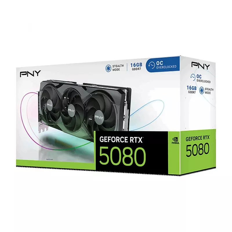 PNY GeForce RTX 5080 OC Graafikakaart - GeForce RTX 5080