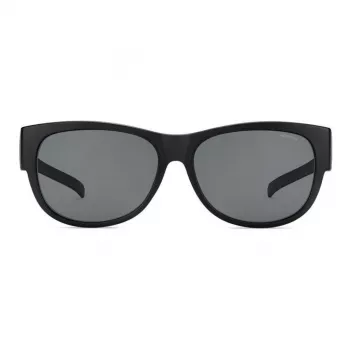 POLAROID ANCILLARIES PLD9004SDL5 Unisex Päikeseprillid – Must raam, Hallid polariseeritud läätsed, Ruudukujuline