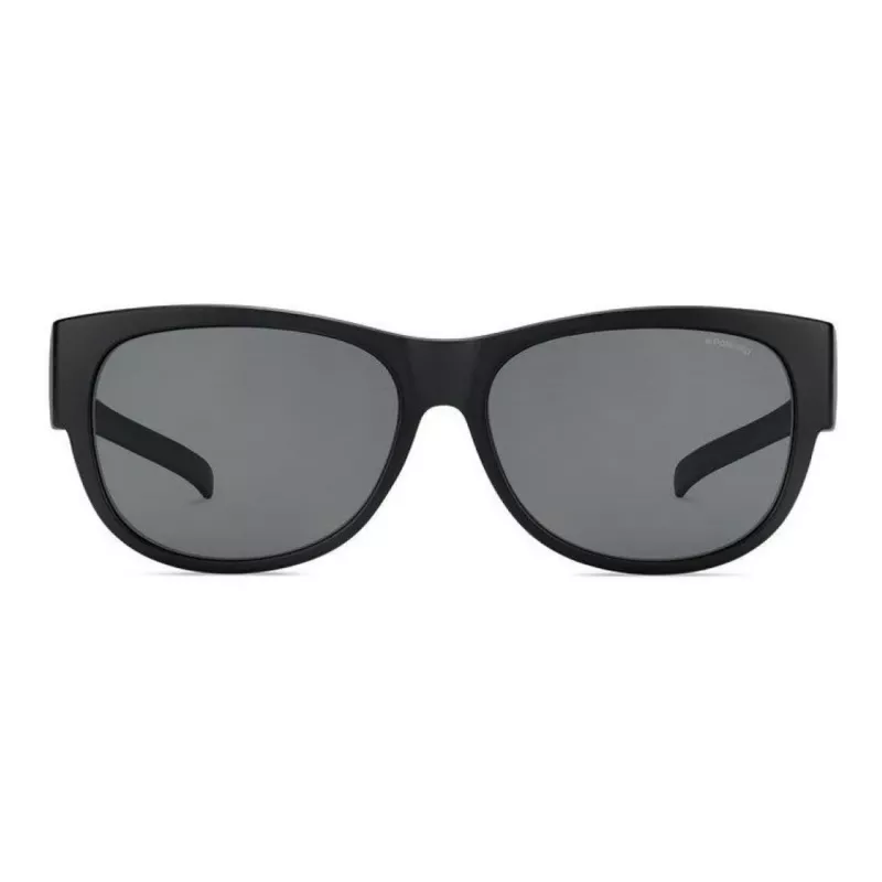 POLAROID ANCILLARIES PLD9004SDL5 Unisex Päikeseprillid – Must raam, Hallid polariseeritud läätsed, Ruudukujuline