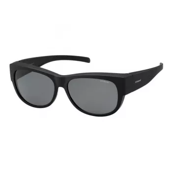 POLAROID ANCILLARIES PLD9004SDL5 Unisex Päikeseprillid – Must raam, Hallid polariseeritud läätsed, Ruudukujuline
