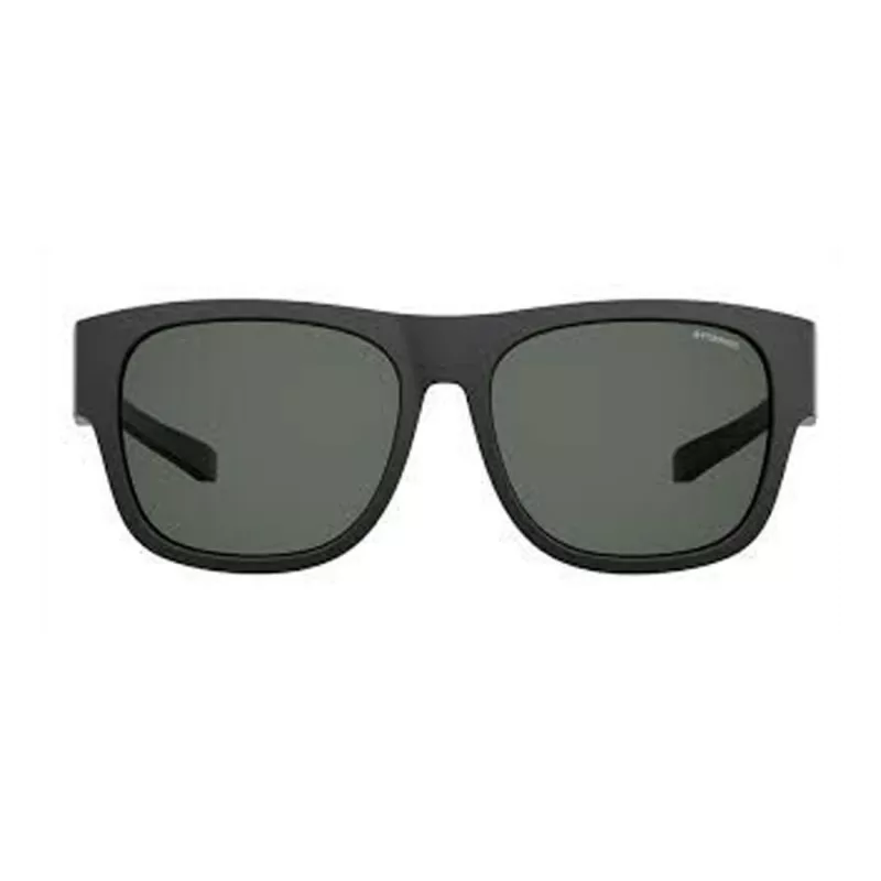 POLAROID ANCILLARIES PLD9010S003 Unisex Ristkülikukujulised Päikeseprillid - Must/Hall - Polariseeritud UV400