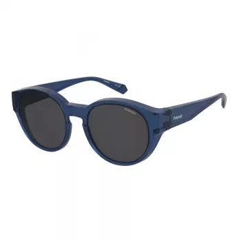 Polaroid Ancillaries PLD9017SPJP Unisex Square Pilot Päikeseprillid - Must raam, Hallid polariseeritud läätsed
