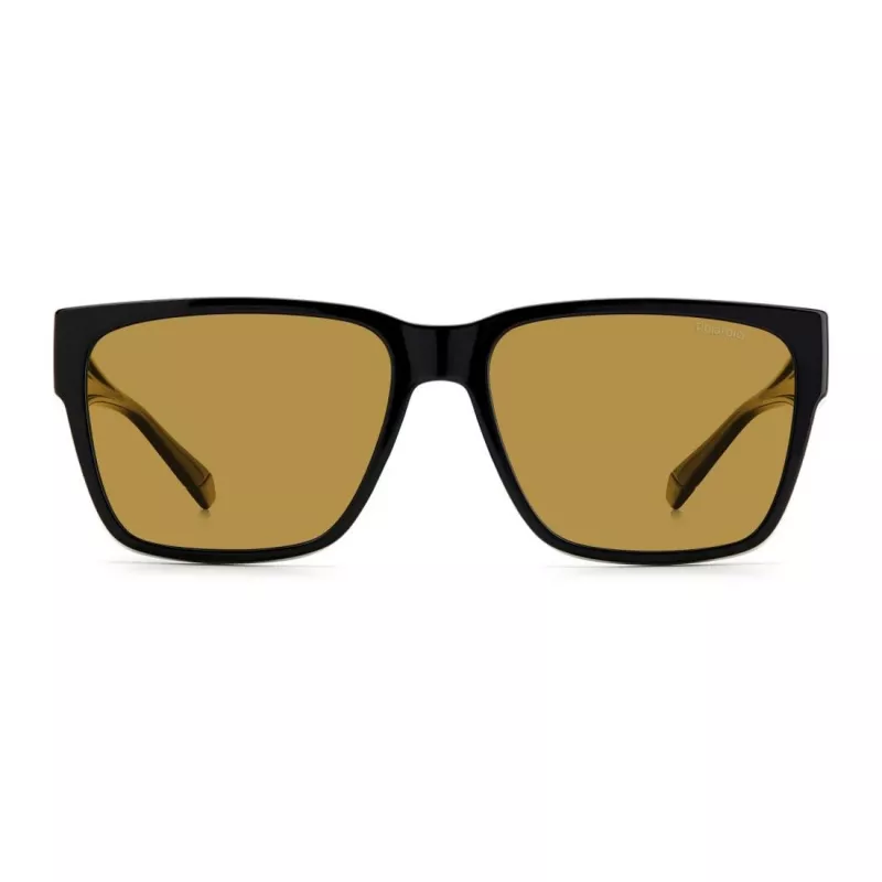 Polaroid Ancillaries PLD9018S807 Unisex Square Sunglasses - Havana Frame, Brown Polarized Lens