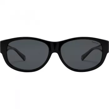 Polaroid Ancillaries PLD9020S08A Unisex laste päikeseprillid - must raam, hallid polariseeritud klaasid