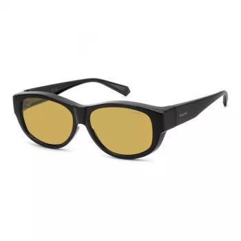 Polaroid Ancillaries PLD9020S71C Unisex Päikeseprillid - Must raam, Hallid polariseeritud läätsed