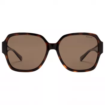 Polaroid Ancillaries PLD9021S086 Unisex Päikeseprillid - Havana Kilpkonnakarva Raam, Pruun Polariseeritud Lääts