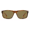 Polaroid Men's PLD2121SL9G Square Havana Sunglasses with Green Polarized Lenses 58/15/140 mm