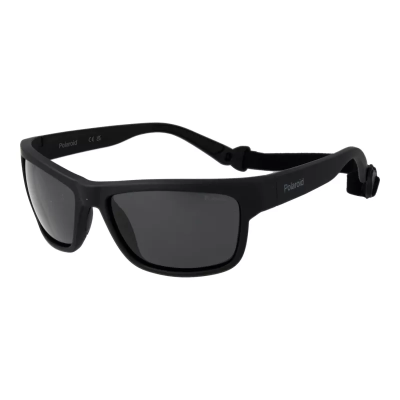 POLAROID Men's PLD7031S59807 Polarized Sunglasses - Black Frame Grey Lens 59mm