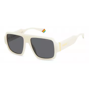 Polaroid PLD 6209/S XVK/6 Unisex Square Sunglasses - Havana Frame, Grey Polarized Lenses