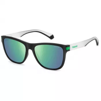 POLAROID PLD2138S3OL Unisex Ristkülikukujulised Päikeseprillid - Havana Raam, Pruun Polariseeritud Lääts