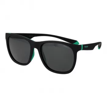 POLAROID PLD2140S543OL Unisex Square Päikeseprillid - Havana atsetaatraam, rohelised polariseeritud polükarbonaat läätsed, UV400 kaitse