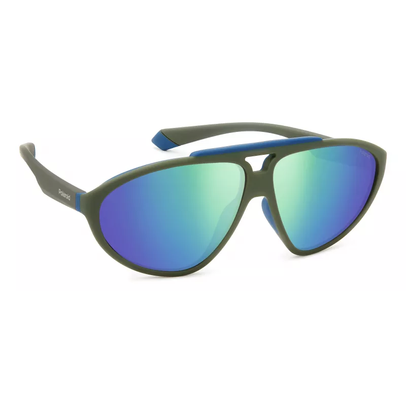 POLAROID PLD2151/S Unisex Sunglasses Havana Frame Green Polarized Lens 62mm