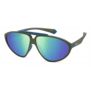 POLAROID PLD2151/S Unisex Sunglasses Havana Frame Green Polarized Lens 62mm