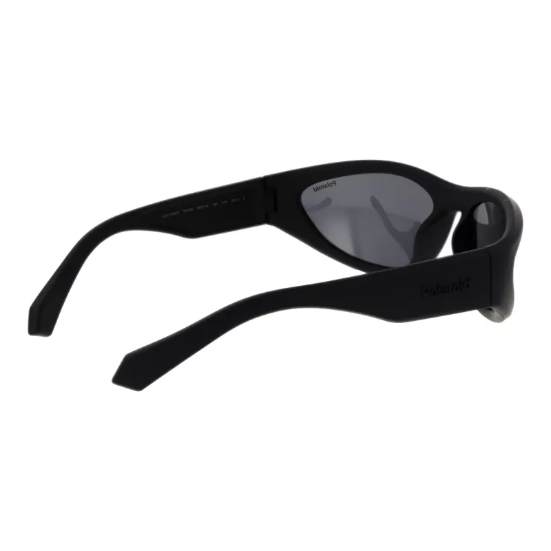 Polaroid PLD2165/S Unisex Ristkülikukujulised Päikeseprillid - Must Raam Hall Polariseeritud Lääts 59mm